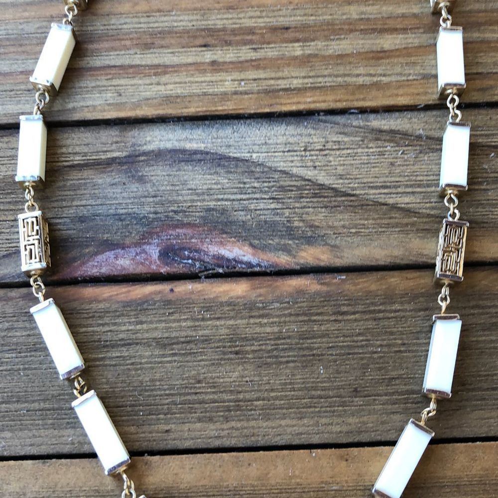 Vintage Rare Hobe Rectangular Beaded Geometric Cr… - image 4